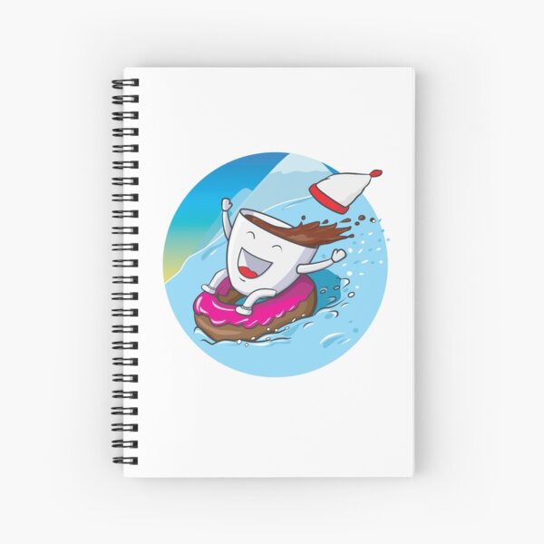 a cup of coffee in the mountains Spiral Notebook