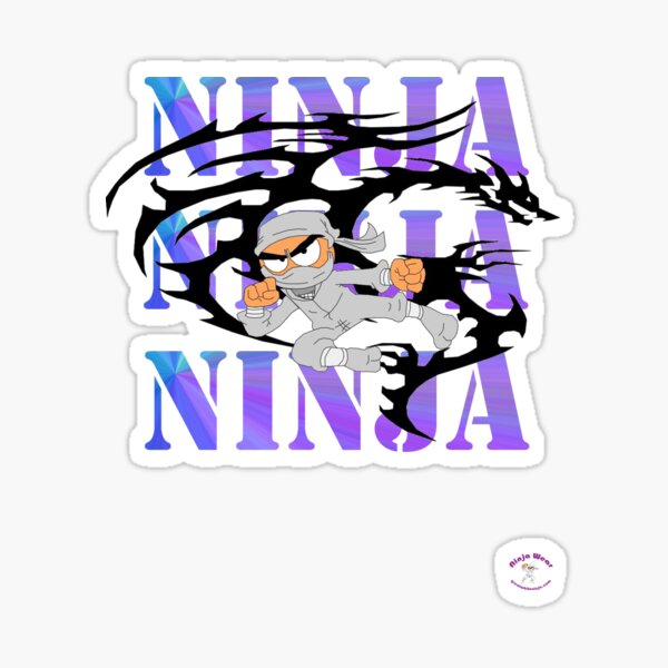Retro Ninja Sticker