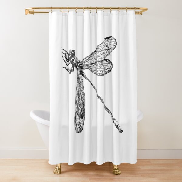 Lynette the Dragonfly Shower Curtain