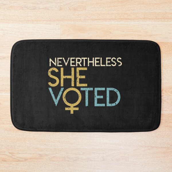 Item preview, Feminist Print. Retro, Nevertheless She Voted Graphic. designed and sold by PackAPunch.