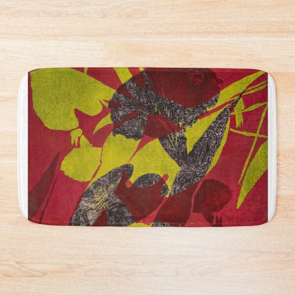Item preview, Morning Glory in Charcoal, Chartreuse, and Reds designed and sold by Ann McIntyre.