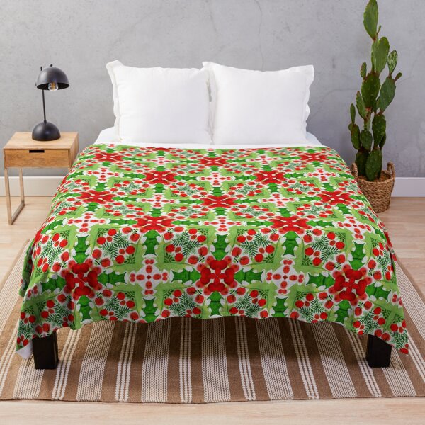 Item preview, Christmas Mistletoe Pattern designed and sold by bubbliciousart.