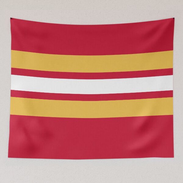 Item preview, Calgary Flames Retro Striped designed and sold by Sie Douglas-Fish.