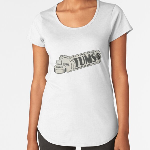 Tums. 1940s Remedy! Premium Scoop T-Shirt