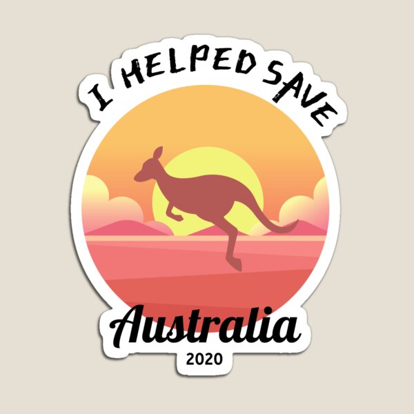 Save Australia - Kangaroo * 100% DE BENEFICIOS PARA LAS CARIDADES DE ALIVIO AUSTRALIANAS * Imán