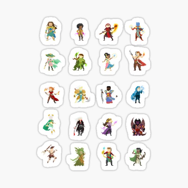 Planeswalkers Pixel Sticker