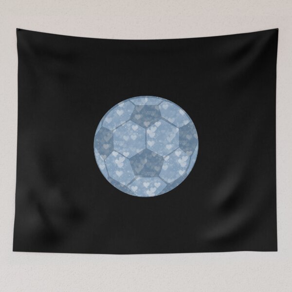 Item preview, SOCCER BALL FOOTBALL MOON WITH HEARTS designed and sold by SportsT-Shirts.