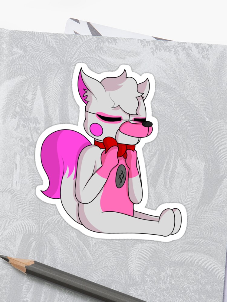 Fnaf Funtime Foxy Chibi Sticker By Twinshiftart Redbubble