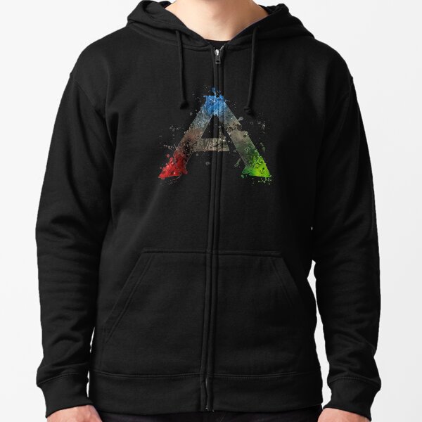 Ark Survival Evolved Splatter Zipped Hoodie