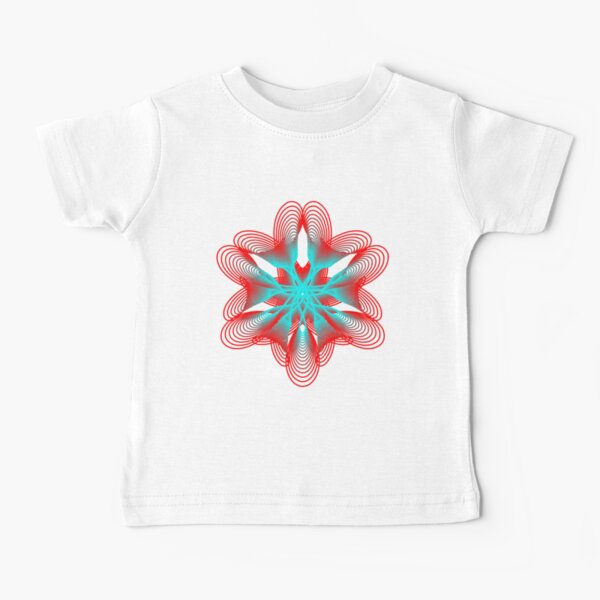 Spirograph with Red and Blue Baby T-Shirt