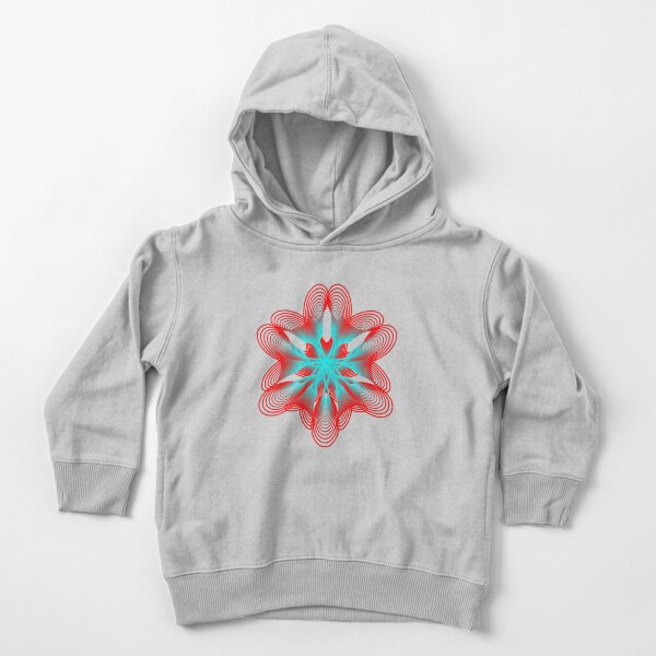 Spirograph with Red and Blue Toddler Pullover Hoodie