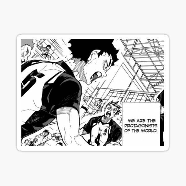 "we are protagonists of the world" akaashi Sticker