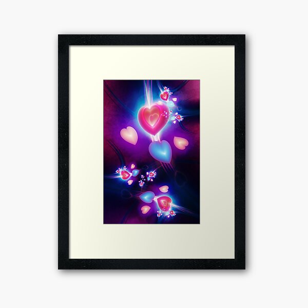 Fractal Love Framed Art Print