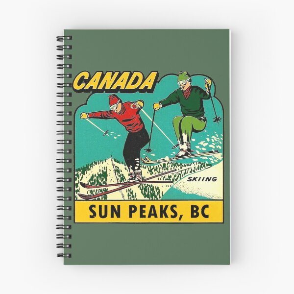Item preview, Sun Peaks BC Skiing Vintage Travel Decal designed and sold by hilda74.