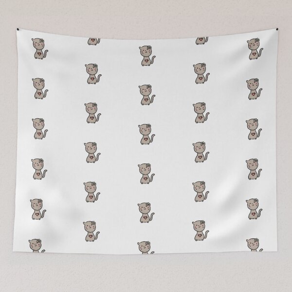 Item preview, Cute Cat Doodle designed and sold by hearted.