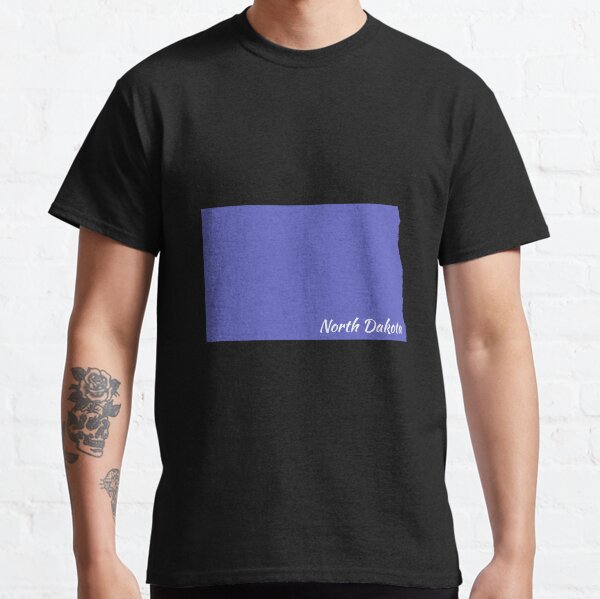 Item preview, Blue Gray Colored North Dakota designed and sold by GeographerDude.