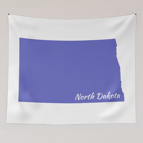 Item preview, Blue Gray Colored North Dakota designed and sold by GeographerDude.