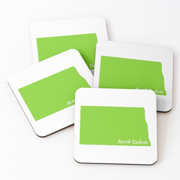 Item preview, Key Lime Colored North Dakota designed and sold by GeographerDude.