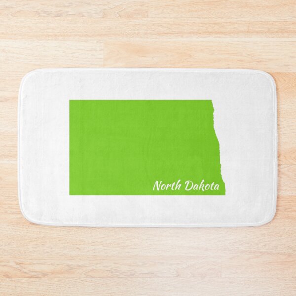 Item preview, Key Lime Colored North Dakota designed and sold by GeographerDude.