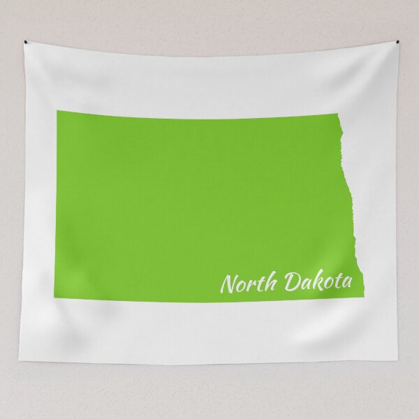 Item preview, Key Lime Colored North Dakota designed and sold by GeographerDude.