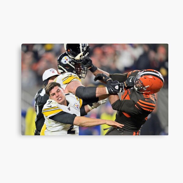 Myles Garrett and Mason Rudolph Canvas Print