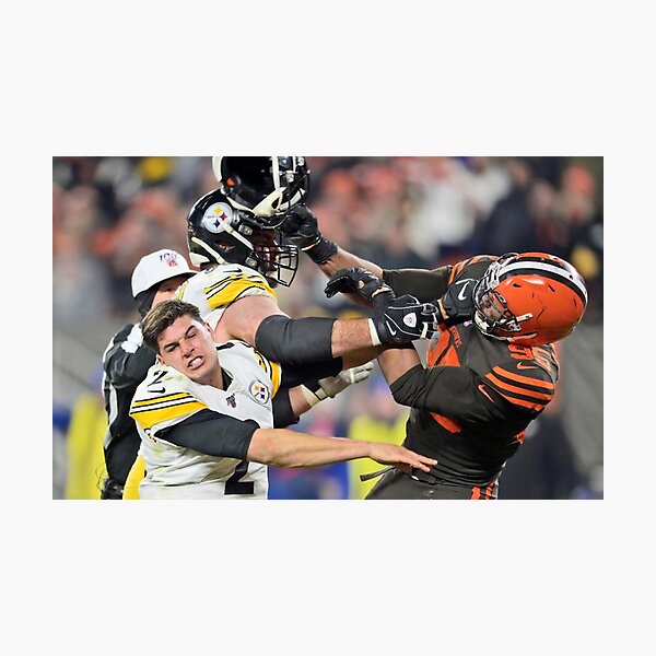 Myles Garrett and Mason Rudolph Photographic Print