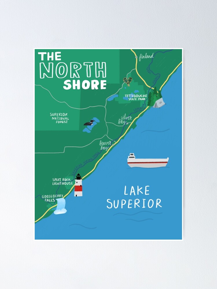 The North Shore Poster By Giselleray Redbubble 