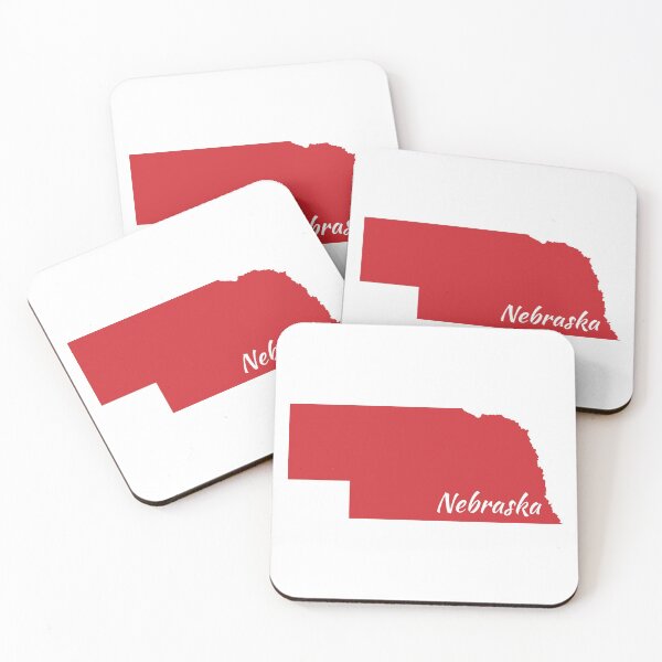 Item preview, Apple Red Colored Nebraska designed and sold by GeographerDude.