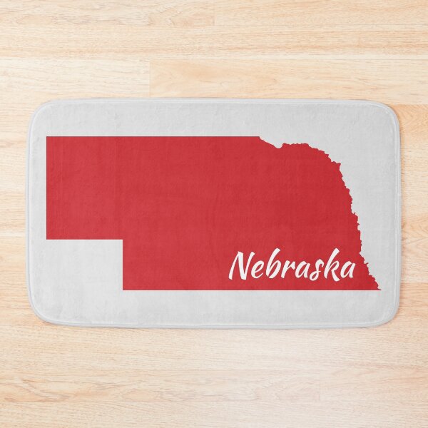 Item preview, Apple Red Colored Nebraska designed and sold by GeographerDude.