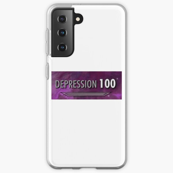 100 Depresión Skyrim Funda blanda para Samsung Galaxy