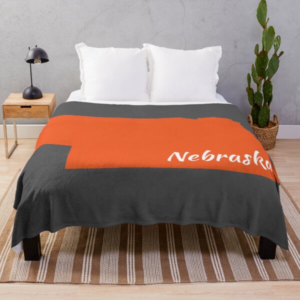 Item preview, Tangerine Colored Nebraska designed and sold by GeographerDude.