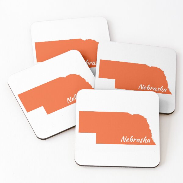 Item preview, Tangerine Colored Nebraska designed and sold by GeographerDude.