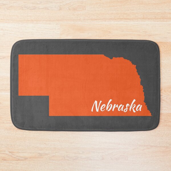 Item preview, Tangerine Colored Nebraska designed and sold by GeographerDude.