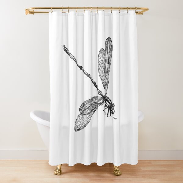 Eve the Dragonfly Shower Curtain