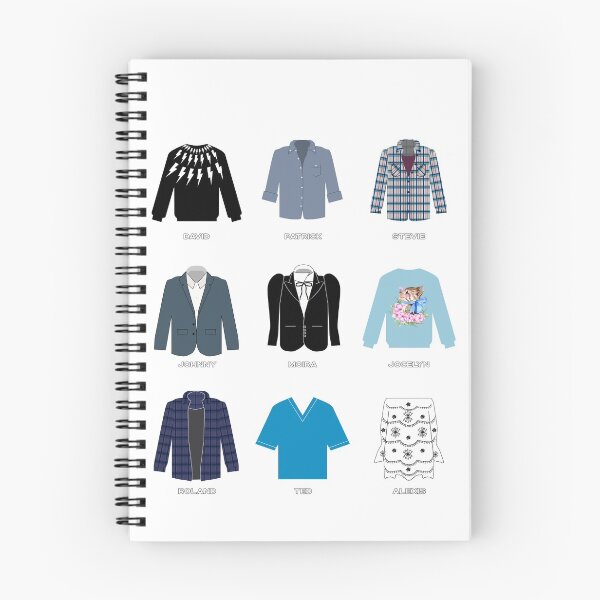 Item preview, Schitt's Creek Iconic Costumes for David Rose, Patrick Brewer, Stevie Budd, Johnny Rose, Moira Rose, Jocelyn Schitt, Roland Schitt, Ted Mullins and Alexis Rose designed and sold by The-Goods.