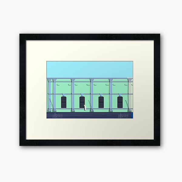 Berry Street Historic Architecture 2020 Framed Art Print