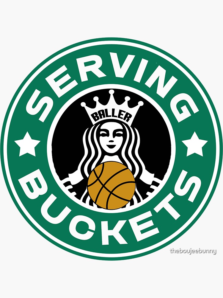 "Basketball Serving Buckets" Sticker for Sale by theboujeebunny Redbubble