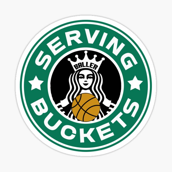 "Basketball Serving Buckets" Sticker for Sale by theboujeebunny Redbubble