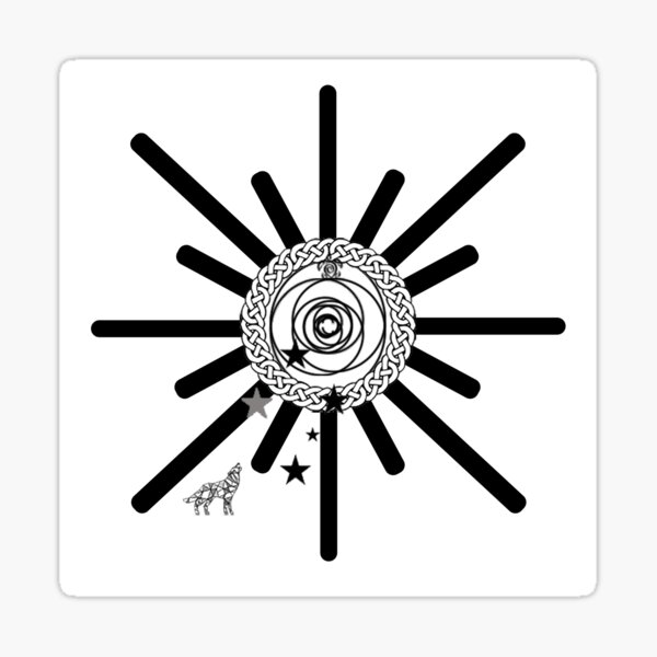 Sun and Moon Under the Southern Stars Sticker