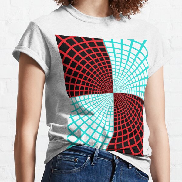 Blue/Red Circles and Rays on White and Dark Backgrounds - Tate Gallery, Britain Classic T-Shirt