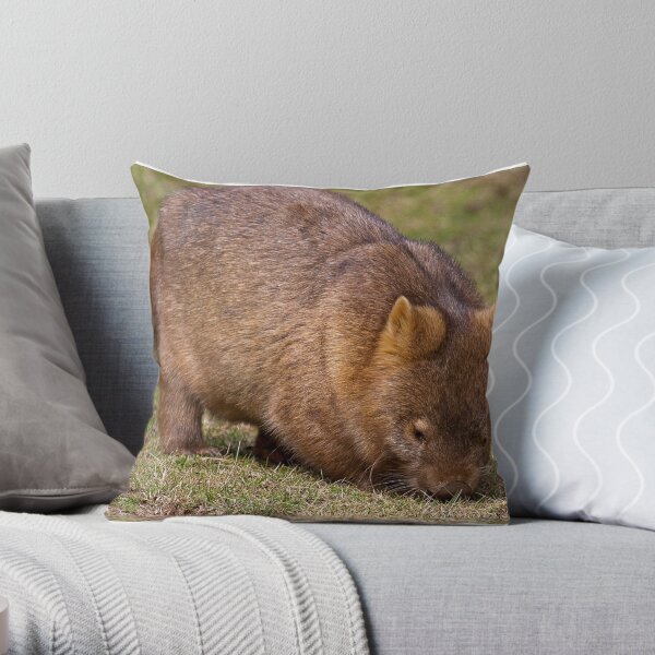 Wombat Throw Pillow