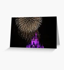 Magic Kingdom Fireworks Greeting Card