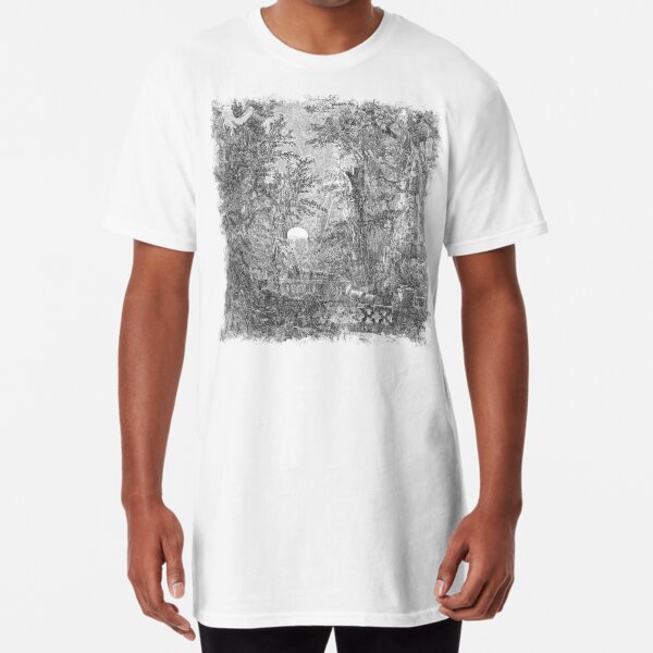 The Atlas of Dreams - Color Plate 4 b&w version Long T-Shirt