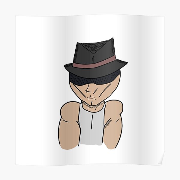 Mexican Gamer Posters Redbubble - roblox international fedora italy