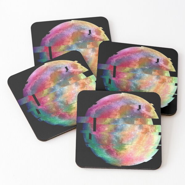 Item preview, Fragmented Rainbow Moon - glitch art designed and sold by mikeymadness.
