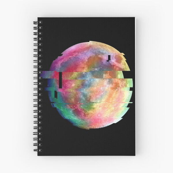 Item preview, Fragmented Rainbow Moon - glitch art designed and sold by mikeymadness.
