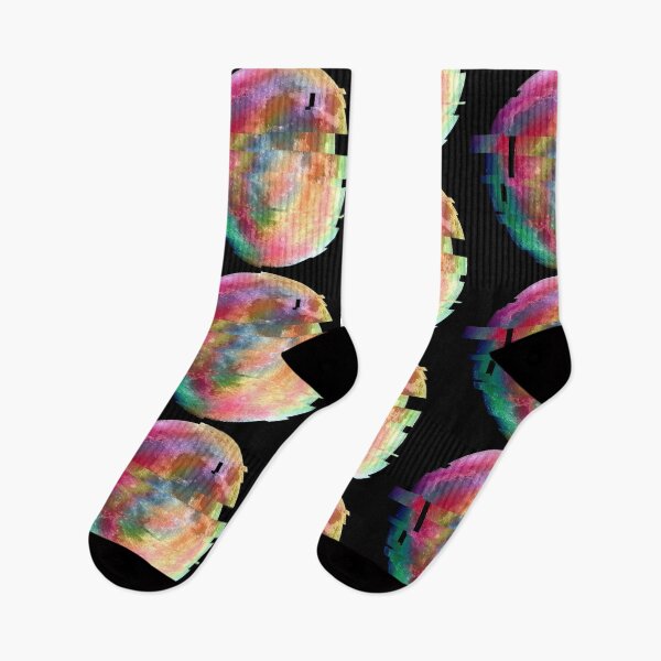 Item preview, Fragmented Rainbow Moon - glitch art designed and sold by mikeymadness.