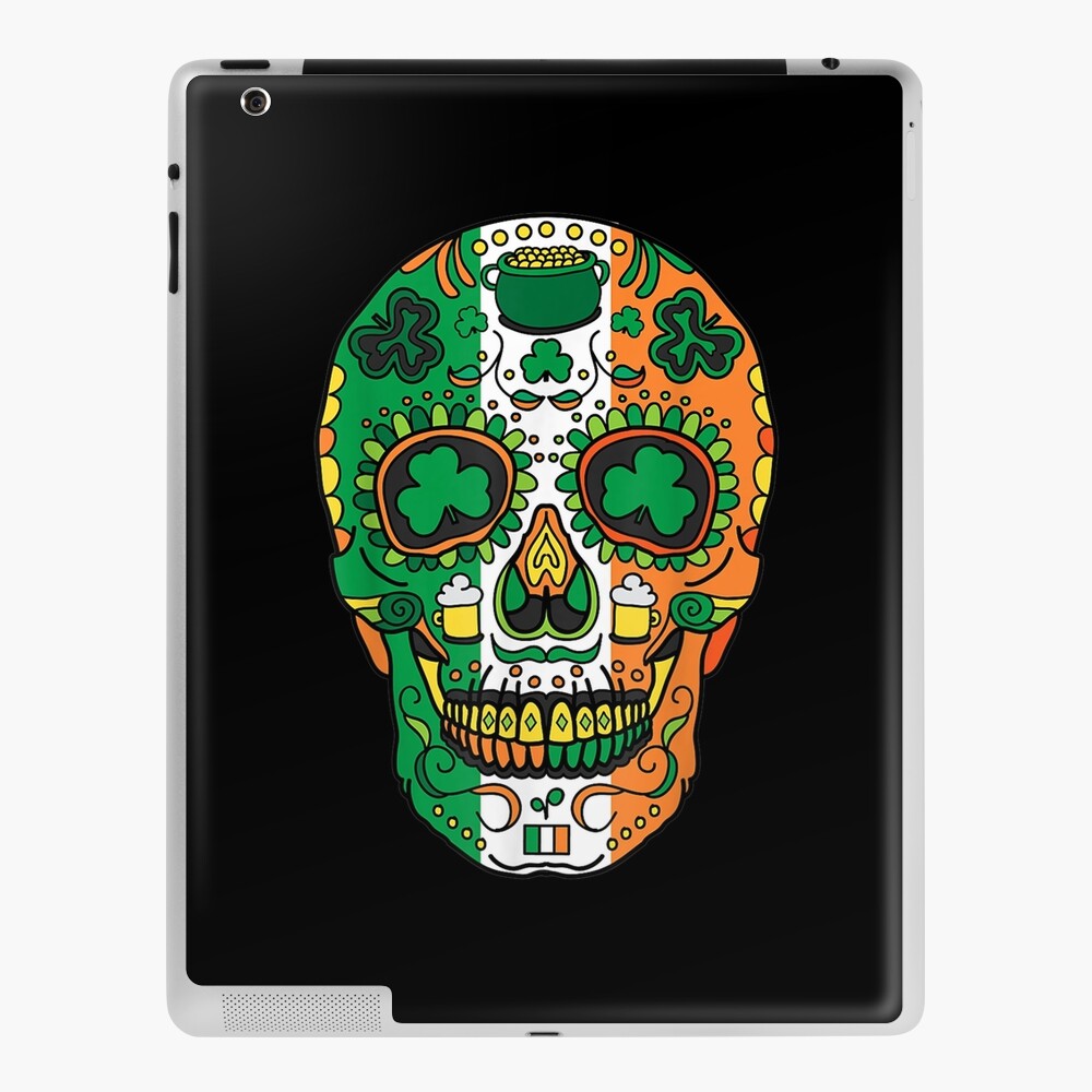 Day Of The Dead Irish Sugar Skull St Patricks Day | iPad Case & Skin