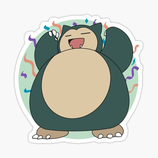 Celebrating Snorlax Sticker