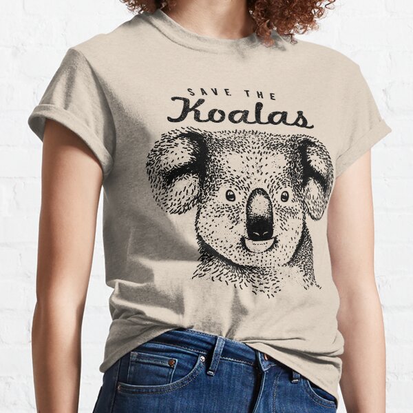 Save The Koalas - Koala Conservation Design Camiseta clásica